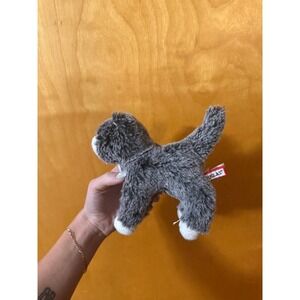 Douglas white and grey stuffed plush cat